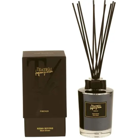 Αρωματικό χώρου με sticks Teatro Fragranze Uniche Black Divine 100ml